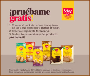 Prueba Gratis Schär Pack Harinas