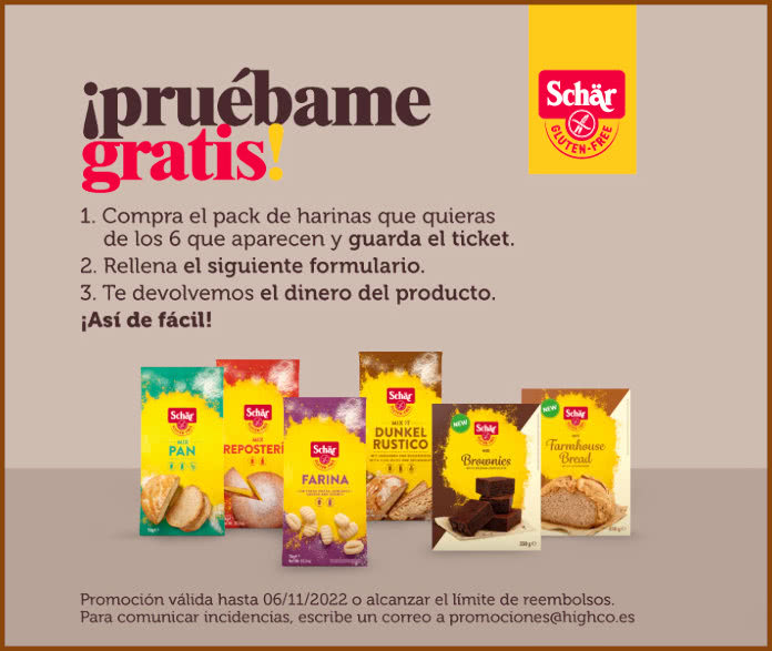Prueba Gratis Schär Pack Harinas