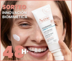 Sorteo Avene 20 Cremas Tolerance Hydra 10