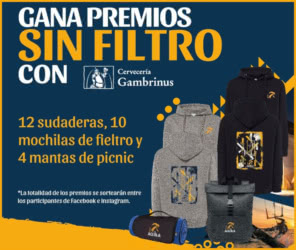 Sorteo Cervecería Gambrinus Sudaderas Mochilas Picnic