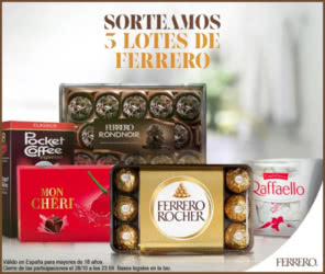Sorteo Ferrero Rocher 3 Lotes