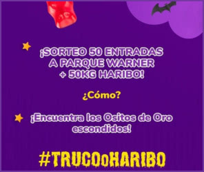 Sorteo Haribo 50 Kg 50 Entradas Warner