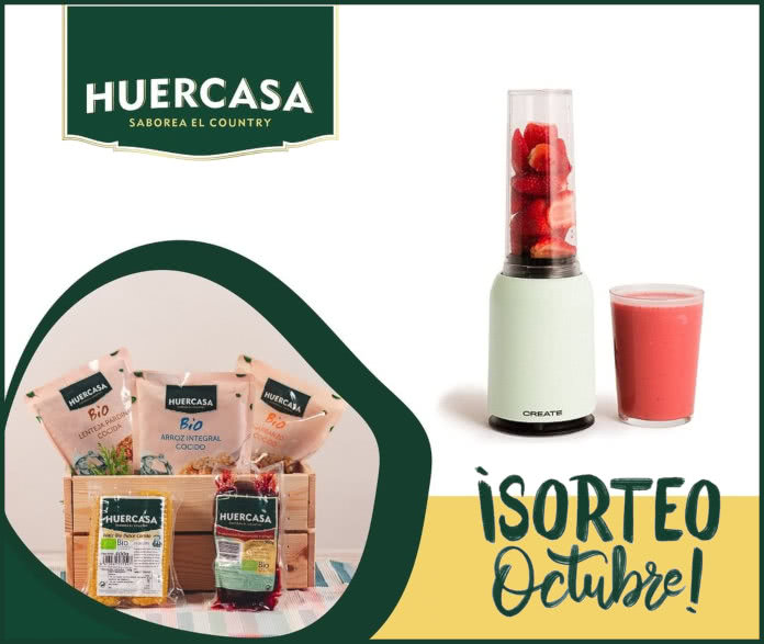 Sorteo Huercasa Octubre Lote y Batidora Vaso Portátil