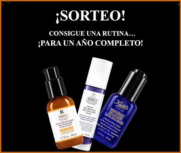 Sorteo Kiehls 3 Rutinas 12 Meses Productos