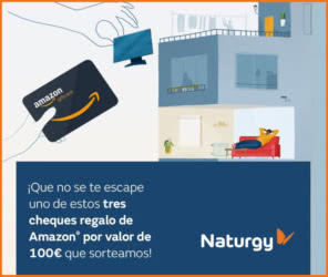 Sorteo Naturgy 3 Tarjetas Amazon 100e