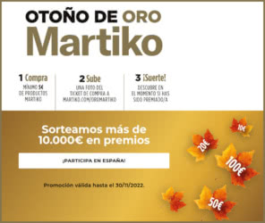 Sorteo Por Compra Martiko 10000 Euros