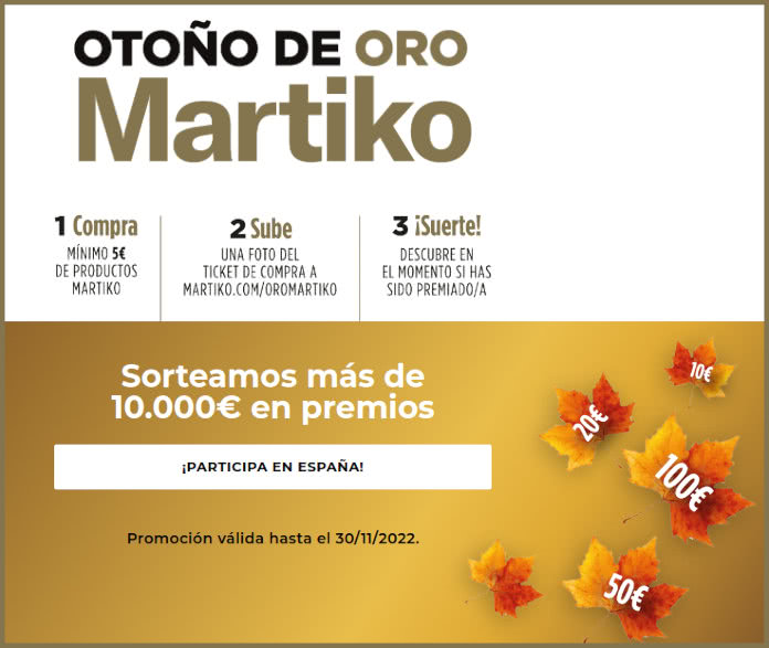 Sorteo Por Compra Martiko 10000 Euros