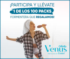 Sorteo Proximaati Gillette Venus 100 Packs Formentera