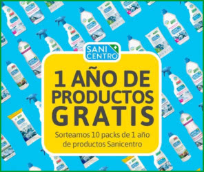 Sorteo Sanicentro 10 Packs 12 Meses