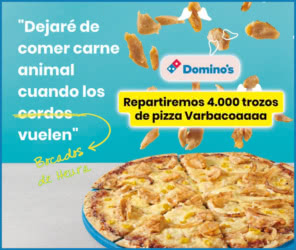 Gratis Dominos Pizza Heura Foods 4.000 Porciones Pizza