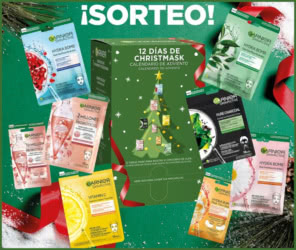 Sorteo Garnier 3 Calendarios Adviento Mascarillas
