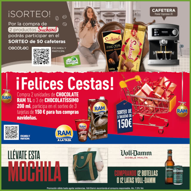 Sorteo Por Compra Coviran Cafeteras Cestas Mochilas 3