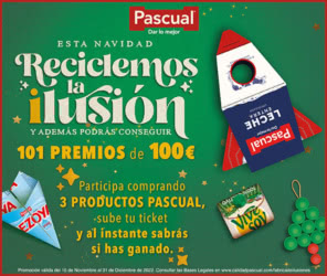 Sorteo Por Compra Leche Pascual 101 Premios 100 Euros