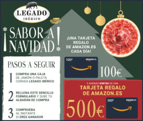 Sorteo Por Compra Legado Ibérico 40 Tarjetas Amazon