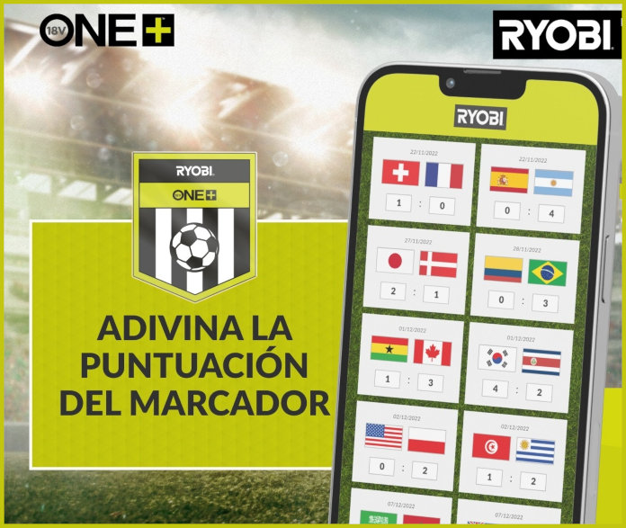 Sorteo Ryobi 1000 Euros Mundial