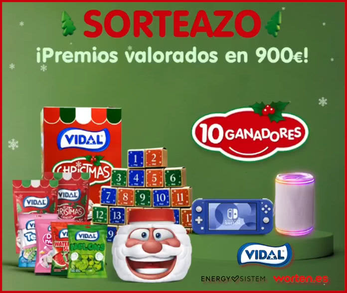 Sorteo Vidal 900 Euros Premios