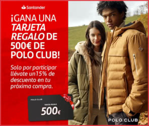 Sorteo Banco Santader Tarjeta 500 Euros Polo Club