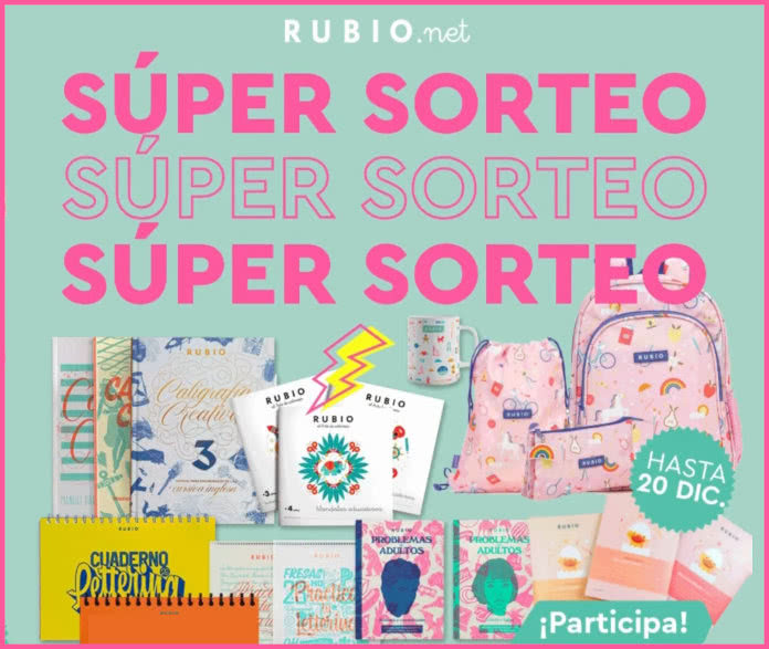 Sorteo Cuadernos Rubio 200 Euros