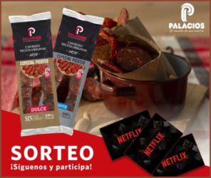 Sorteo Palacios 3 Suscripciones Netflix 6 Lotes