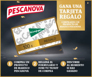 Sorteo Por Compra Pescanova 10 Tarjetas 100 Euros ECI