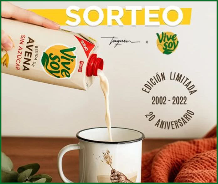 Sorteo Vivesoy 20 Lotes 20 Tazas