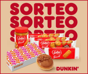 Sorteo Dunkin Lotus Biscoff Lote