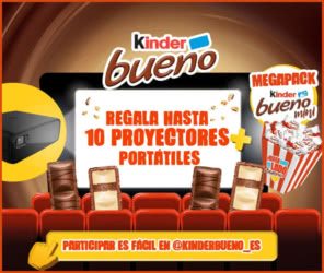Sorteo Kinder Bueno 10 Proyectores 10 Megapacks