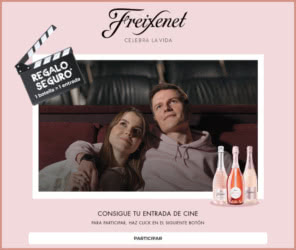 Regalo Por Compra Freixenet 1250 Entradas Cine y 125 Pases anuales