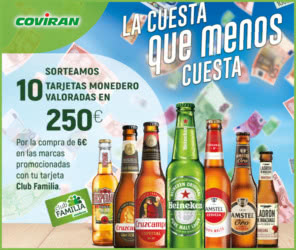 Sorteo Por Compra Coviran 10 Premios 250 Euros