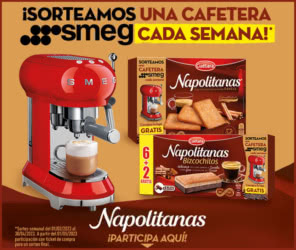 Sorteo Por Compra Cuetara Napolitanas Cafeteras Smeg