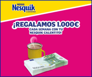 Sorteo Por Compra Nesquik 8 Tarjetas 1000 Euros