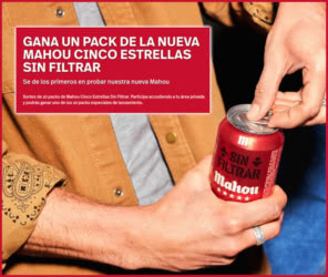 Sorteo Mahou 10 Packs Sin Filtrar