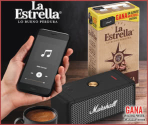 Sorteo Por Compra Cafes La Estrella Altavoces Marshall