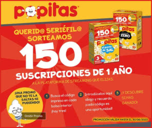 Sorteo Por Compra Popitas 150 Suscripciones Streaming 2023