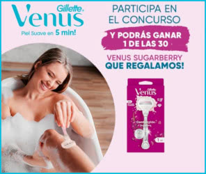 Sorteo Venus Gillette 30 Packs