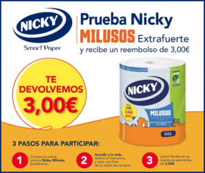 Reembolso Nicky Extrafuerte 3 Euros