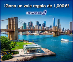 Sorteo Icelandair Vale 1000 Euros