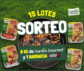 Sorteo Garden Gourmet 15 Lotes 1 Barbacoa