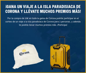 Sorteo Por Compra Corona Viaje Isla
