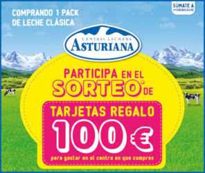 Sorteo Por Compra Central Lechera Asturiana Tarjetas 100 Euros