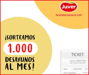Sorteo Por Compra Juver 2000 Premios 10 Euros