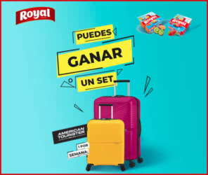 Sorteo Por Compra Postres Royal Maletas Tourister