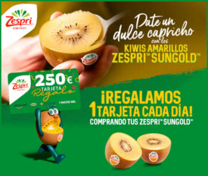 Sorteo Por Compra Zespri 28 Tarjetas 250 Euros