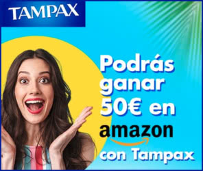 Sorteo Tampax Tarjetas 50 Euros Amazon
