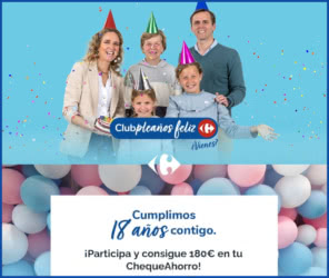 Sorteo Carrefour Cheque 180 Euros