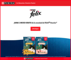 Sorteo Purina 3 Meses Alimentos