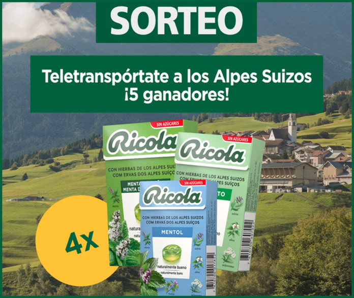 Sorteo Ricola 5 Ganadores
