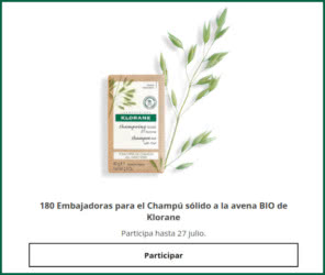 Tester Klorane 180 Embajadoras Champu Solido Avena