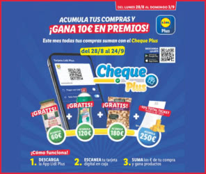 Cupones Descuento Lidl Cheque Plus 10 Euros