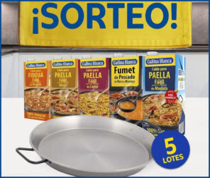 Sorteo Gallina Blanca 5 Lotes Paella